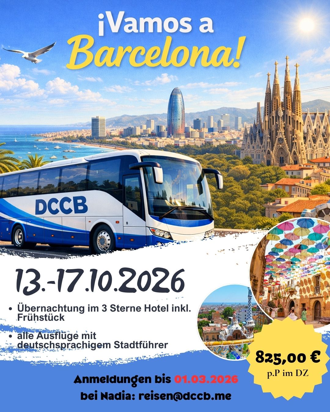 Mehrtagesfahrt nach Bacelona