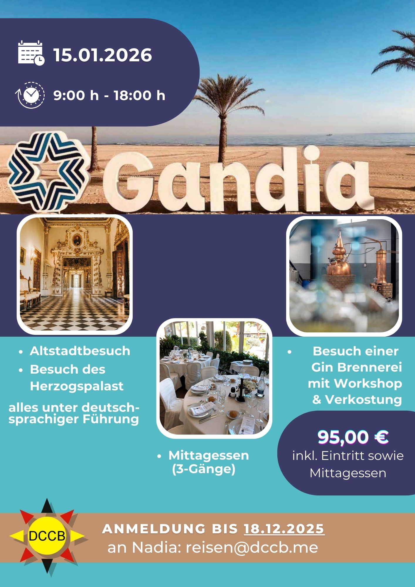 Tagesfahrt Gandia Januar 2026